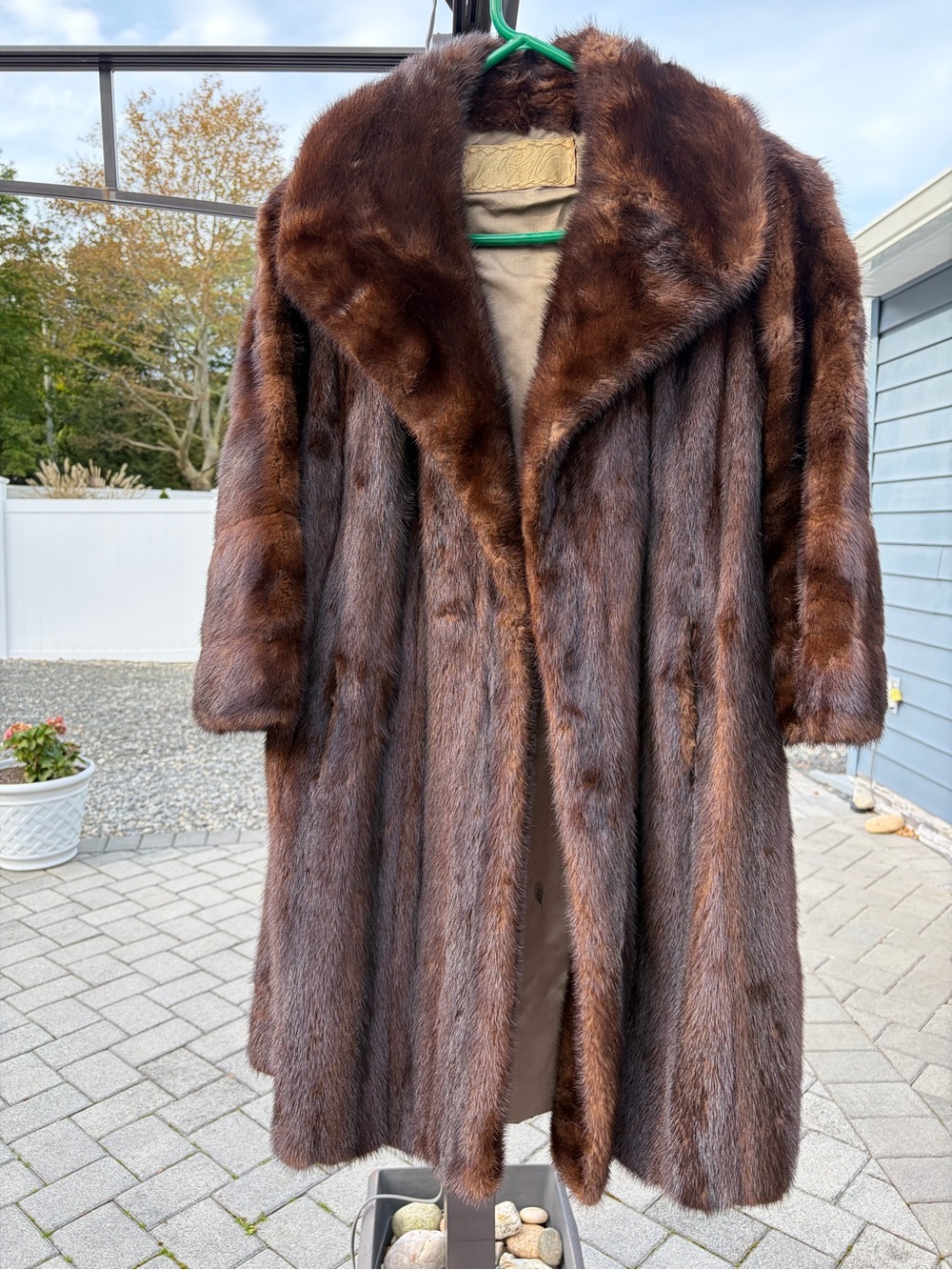 Vintage Lord & Taylor Classic Brown Mink Fur Coat
